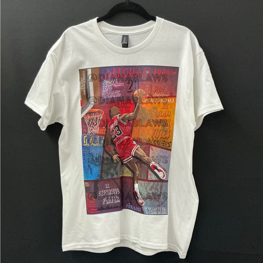 Chicago Bulls “Air Jordan” Michael Jordan Tee – Custom by Franklin Lawz Artz